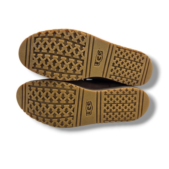 UGG Merrick Boots Mens 10 Brown Waterproof Leather Mid SCUFFED - Picture 10 of 11